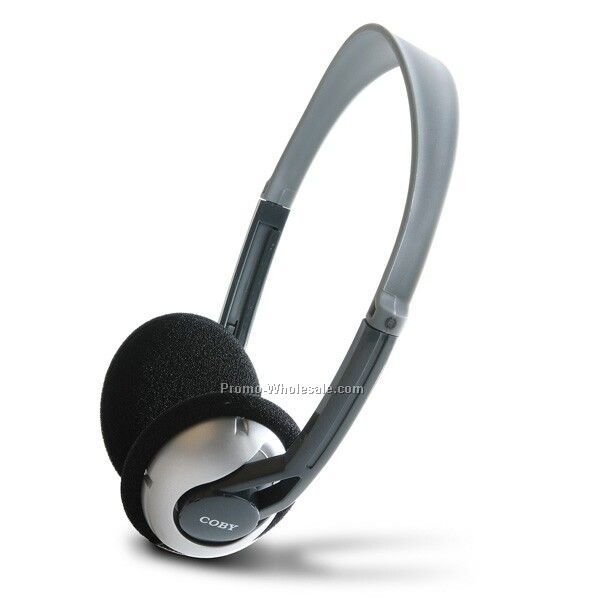 Coby Folding Slimline Digital Stereo Headphones
