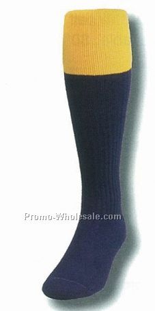 Colored Fold Over Top Soccer Tube Sock (5-9 Small)