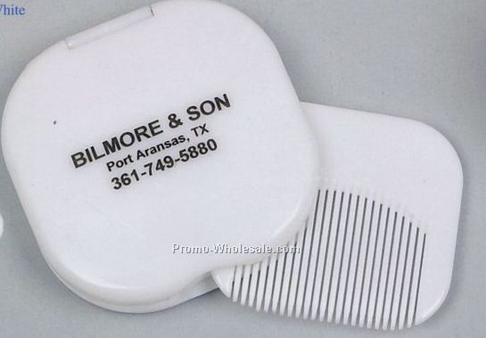 Compact Mirror W/ Comb