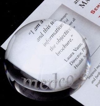 Crystal Dome Magnifier Paperweight