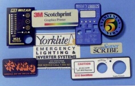 Custom Lexan Industrial & Decorative Name Plates & Labels