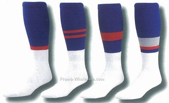 Custom Striped Football Tube Socks (7-11 Medium)