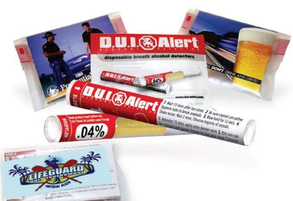 D.u.i. Alert Disposable Breath Alcohol Detector With Direct Label