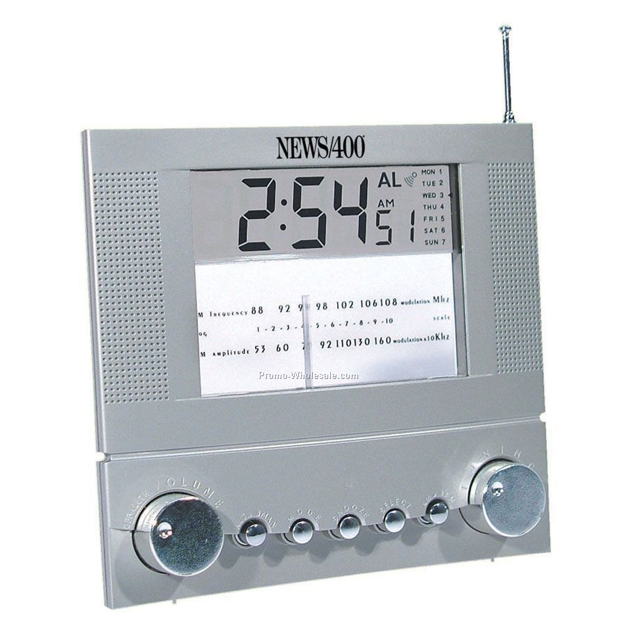 Dashboard Style Lcd Clock Radio