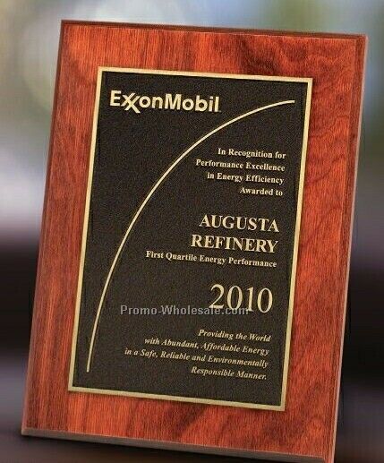 Dymondwood Award Plaque W/ Photocast Plate - 8"x10"