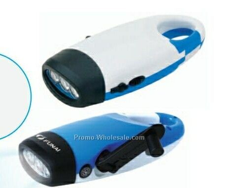 Dynamo Flashlight W/ Compass