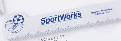 Econ-o-line12" Shaped Ruler (Sports Balls)