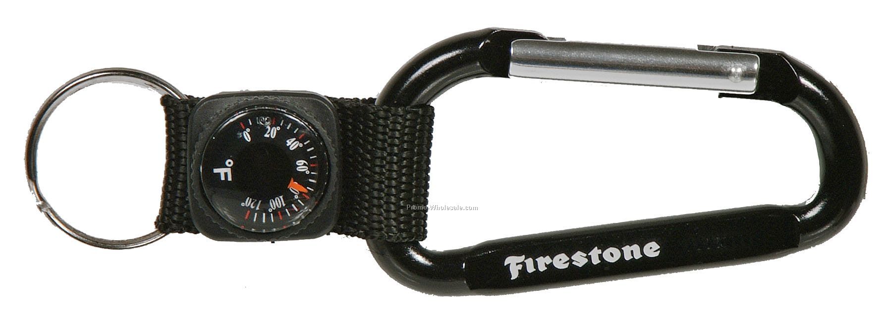 Everest Clip Keychain Carabiner With Thermometer