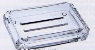 Faceted Rectangle Soap Dish