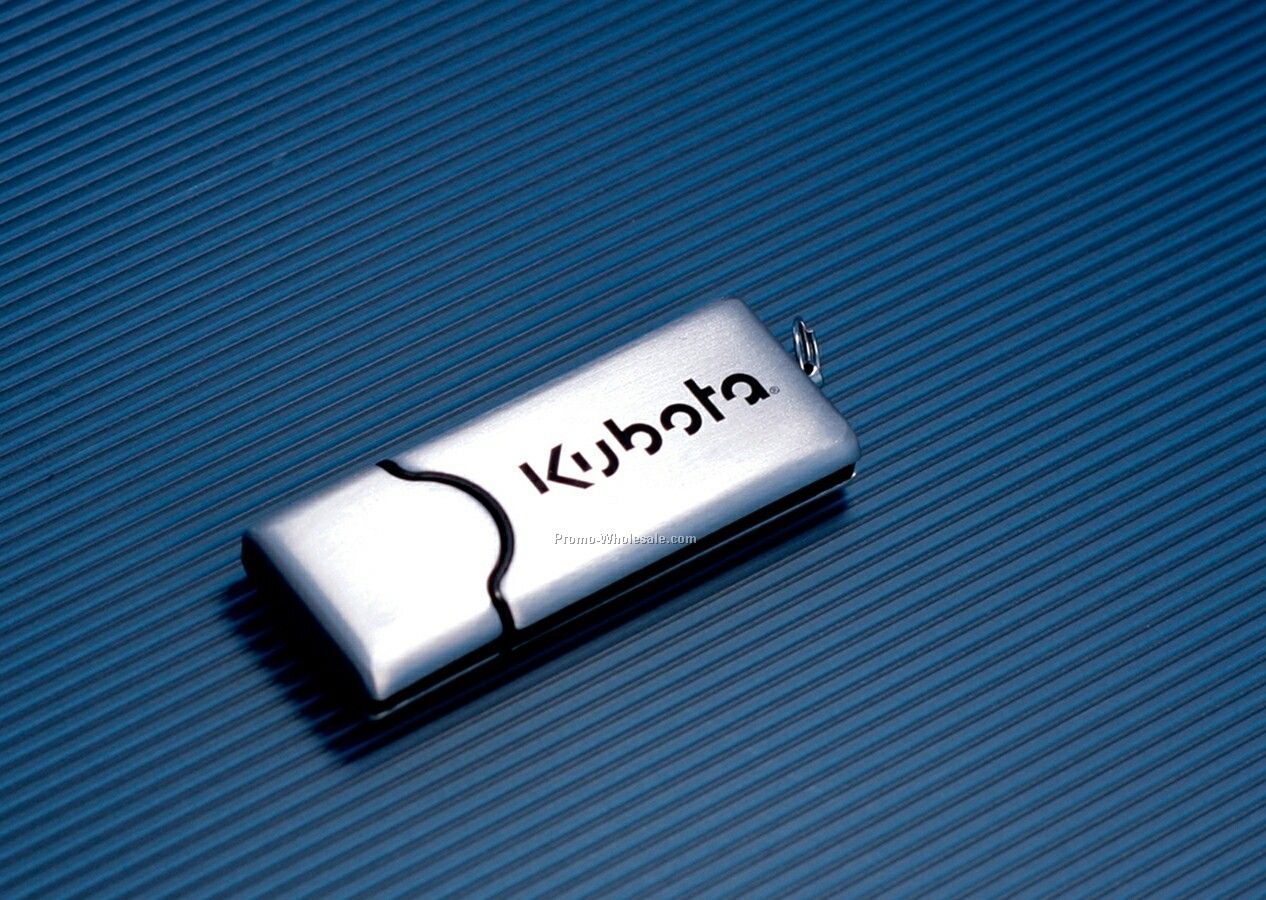 Flash Drive W/ Satin Brushed Metal Case