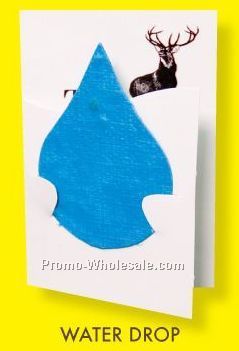 Floral Seed Paper Pop-out Booklet - Water Drop