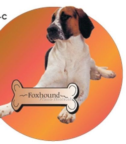 Foxhound Acrylic Coaster W/ Felt Back