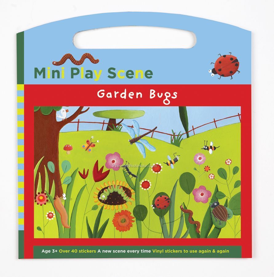 Garden Bugs Mini Play Scene Sticker Set
