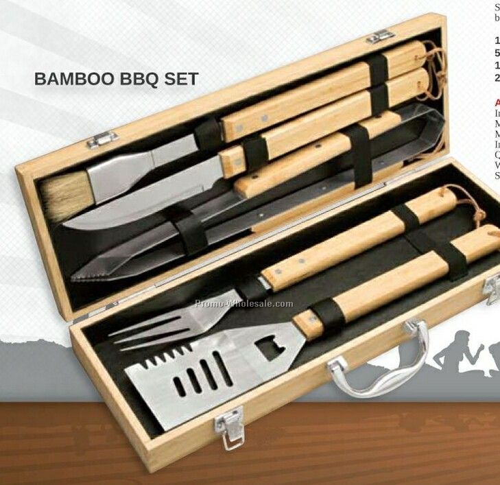 Giftcor 5 Piece Eco Bbq Set 19"x7"x2-1/2"