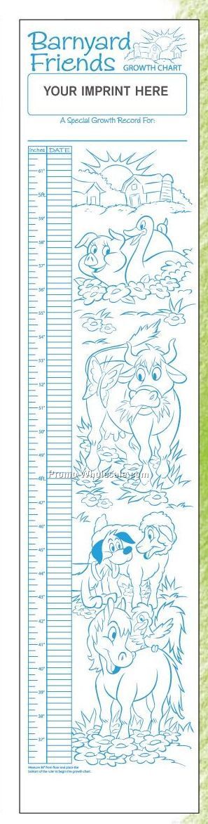 Growth Chart - Barnyard Friends