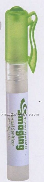 Herbal Sanitizing Spray W/Thyme Oil & Tea Tree Oil With Pen Clip Caps