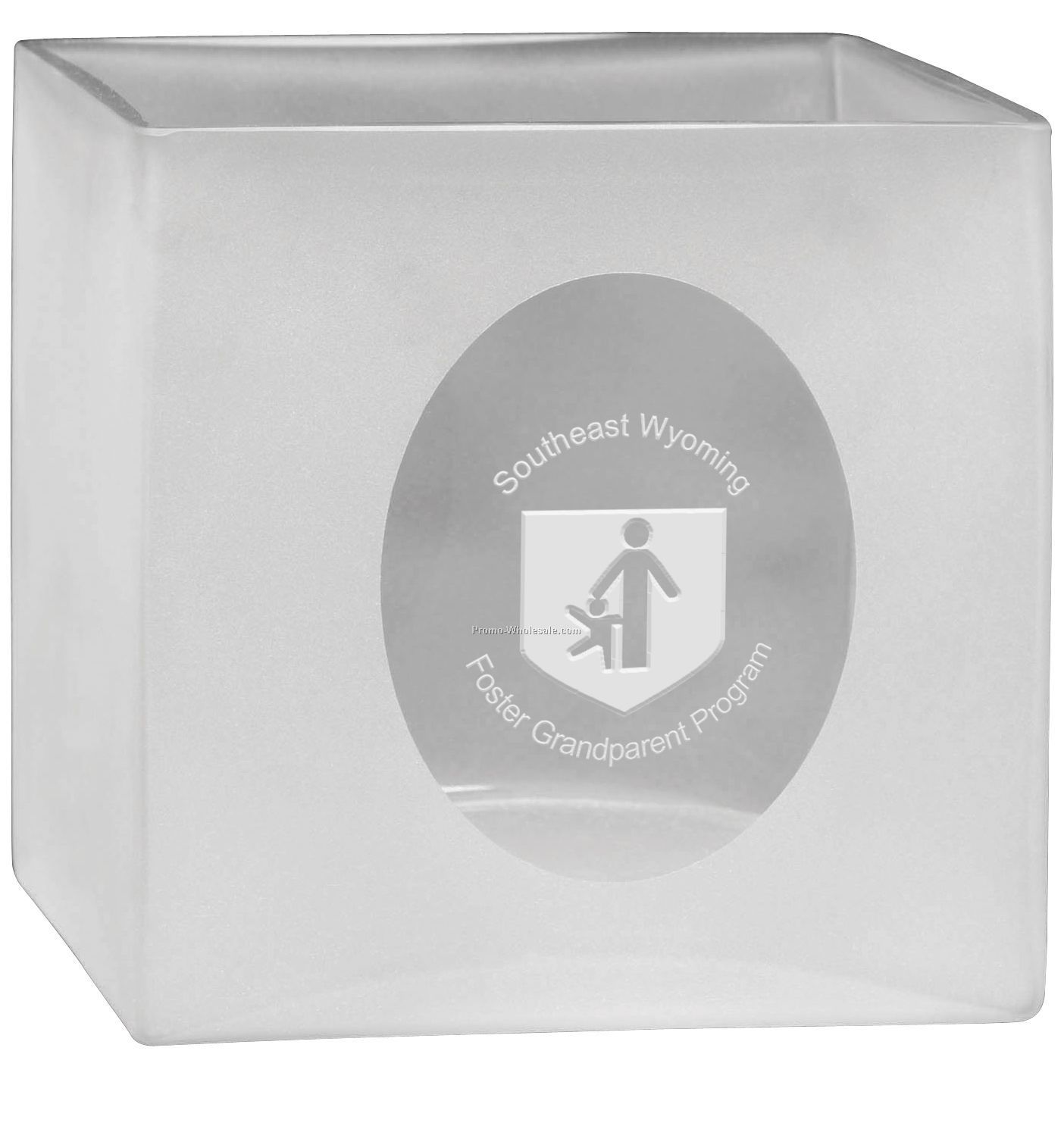 Large Square Cameo Ice Bucket