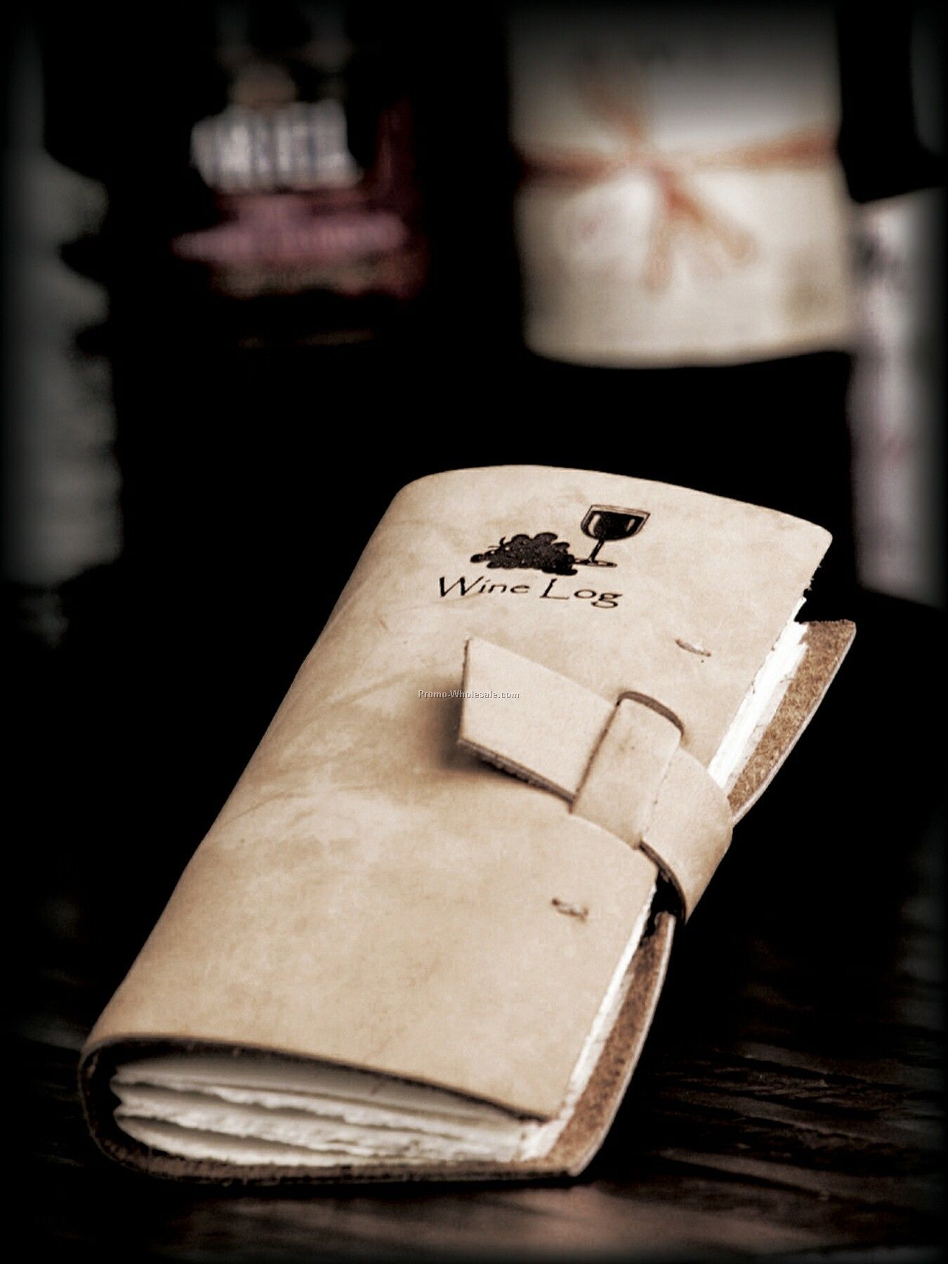 Leather Wine Log Journal