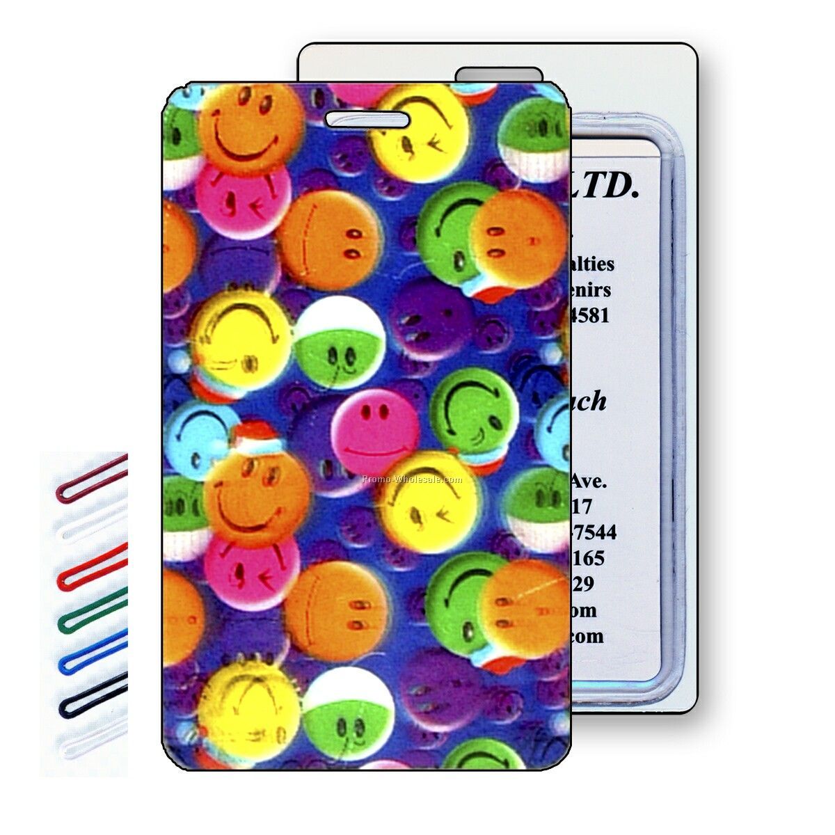 Lenticular Luggage Tags - Stock / 3-d Images / Happy Faces