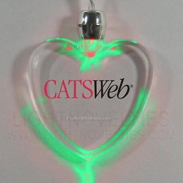 Light Up Pendant Necklace (Steady) - Heart