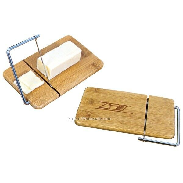 Mini Bamboo Cheese Board W/ Slicer - 7-3/4"x4-3/4" (Blank)