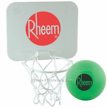 Mini Basketball Hoop & Reinflatable Vinyl Basketball