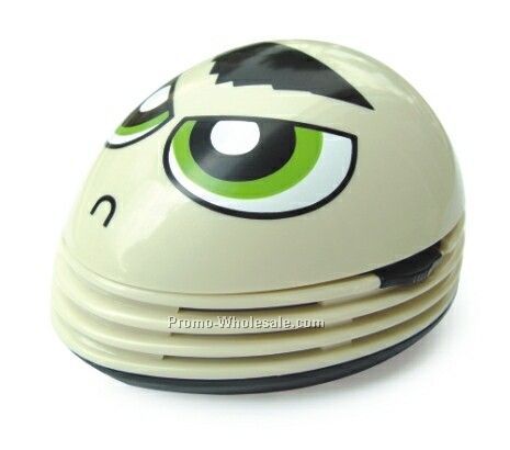 Mini Desktop Vacuum Cleaner- Facial Expression (Angry). Cleans The Keyboard