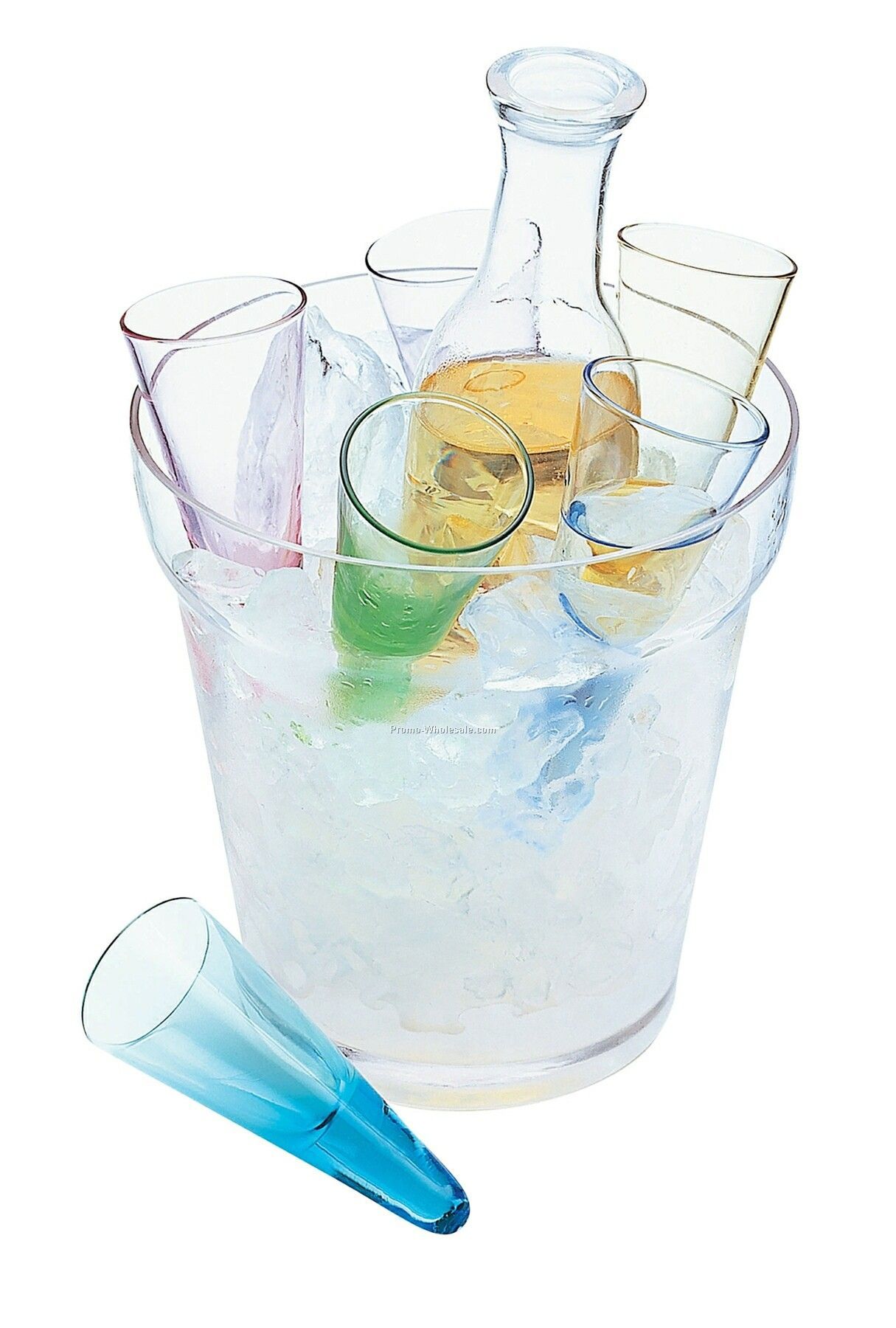 Mini Ice Glasses With Carafe & Ice Bucket (8 Piece Set)