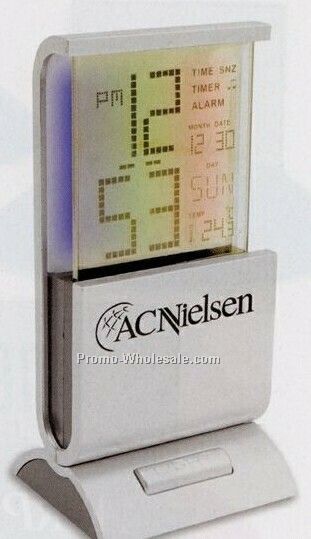 Multi-color Digital Clock 5 1/4"x2 1/2" (Overseas 8-10 Weeks)