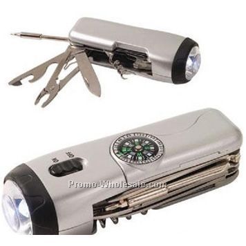 Multi-tool Flashlight With LED Light