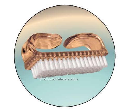 Nail Brush Badge W/ Metal Pin (2-1/2")