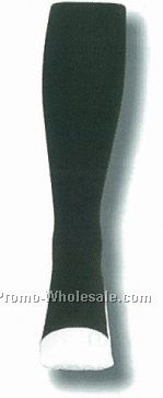 Over The Calf Referee Socks W/ White Sole Heel & Toe (13-15 X-large)