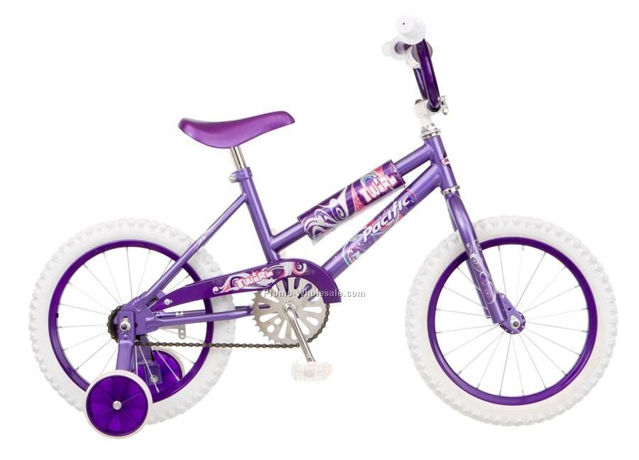 Pacific Cycle 16" Twirl W/ Training Wheels Girl's Bicycle