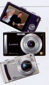 Panasonic Blue Lumix 9.1 Megapixel Compact Digital Camera W/ 10x Zoom