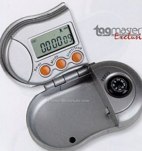 Pedometer W/ Compass (Standard Shipping)