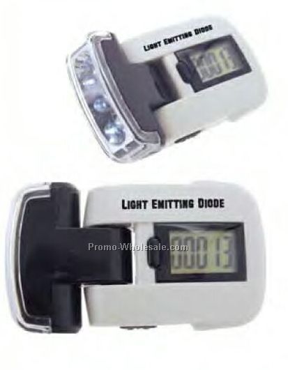 Pedometer W/ LED Light - Direct Import