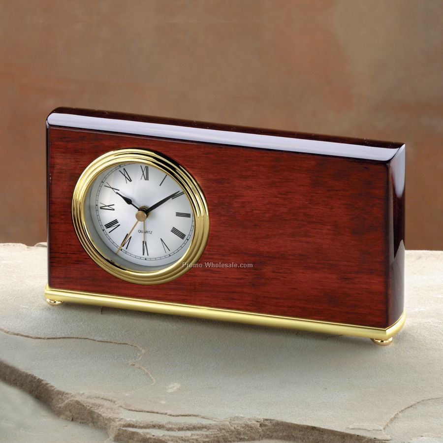 Piano Finished Wood Alarm Clock - 7-3/4"x 4"x 1-1/2"