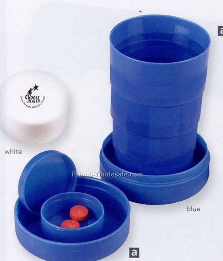 Pillowline Travel Cup With Pill Compartment