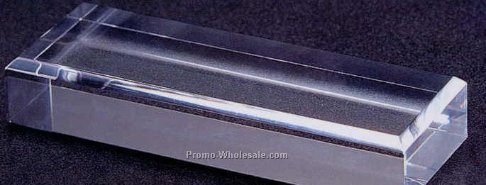 Plexi Fab Acrylic Rectangle Base (Beveled Edge) 2"x7"x3/4"