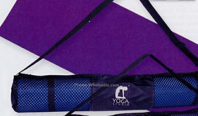 Pvc Yoga Mat & Carrying Case (Blank)