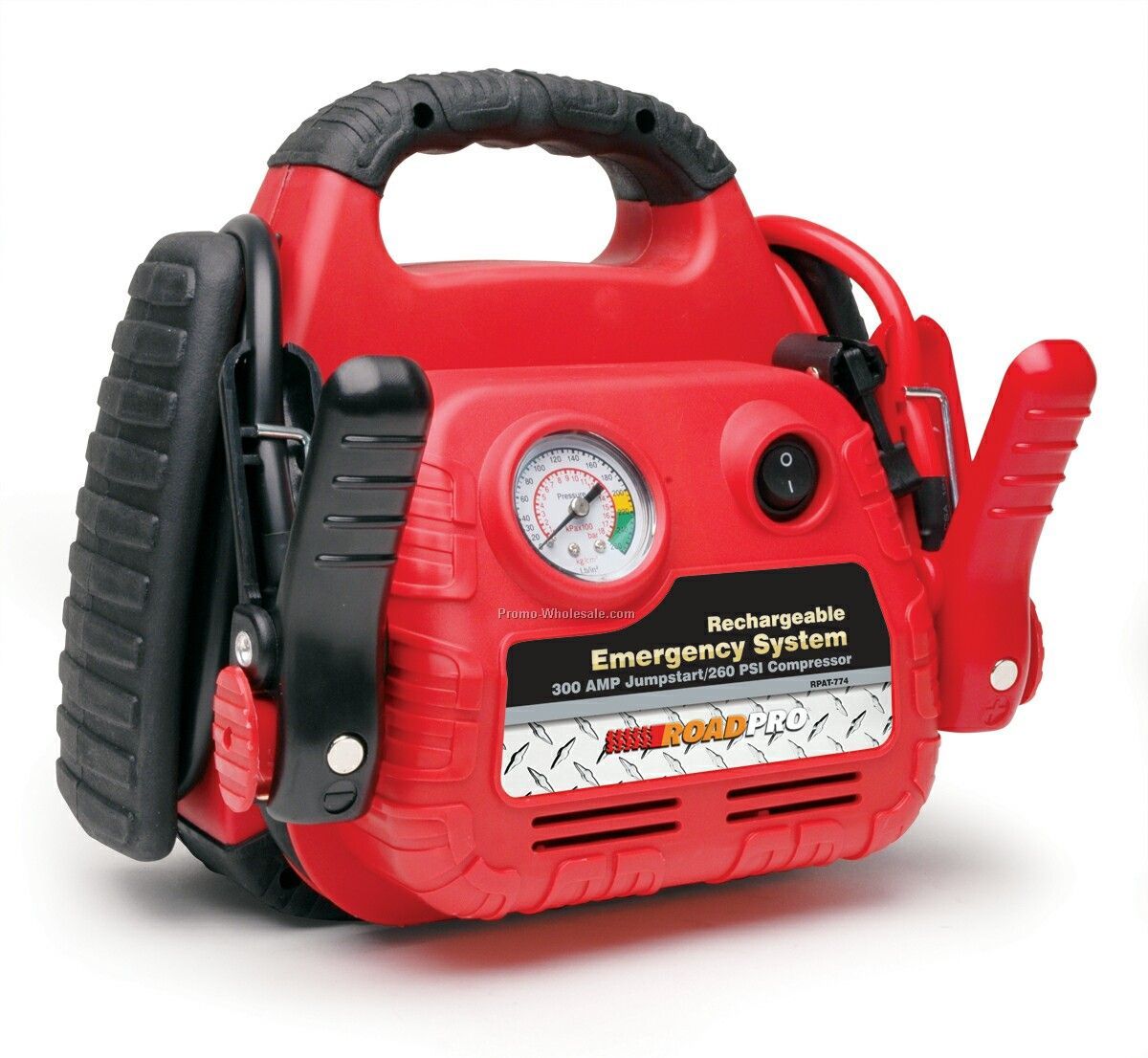 Rechargeable Emergency Jumpstart System With Air Compressor
