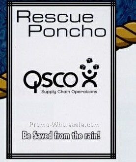 Rescue Poncho Rain Gear-3 Line Border