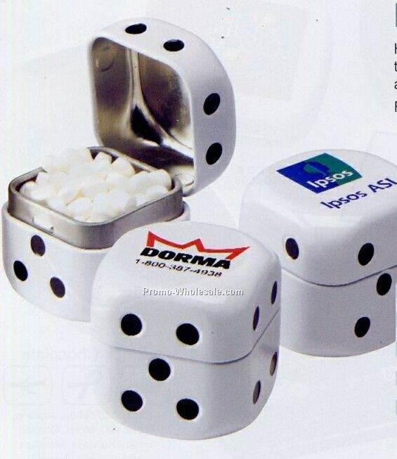 Roll The Dice Tin W/ Micromints