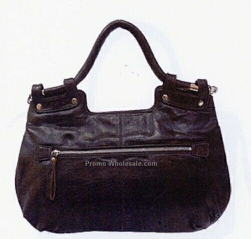 Rolled Handle Handbag