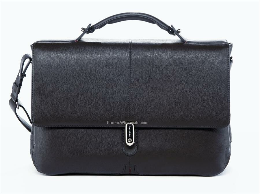 High Tech Leather Briefcase 1 Gusset