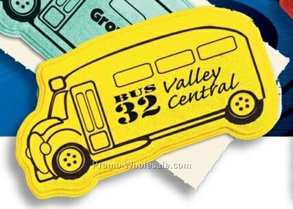 School Bus Shaped Reflective Sticker