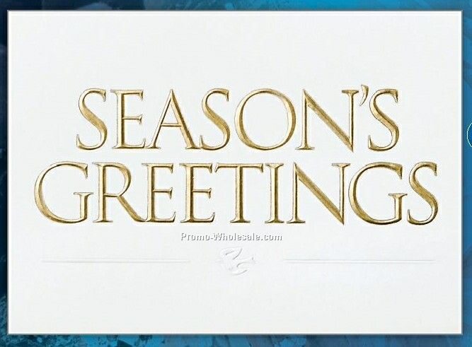 Season's Greetings Holiday Greeting Card (Thru 6/1)