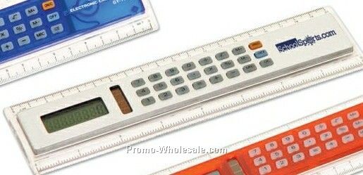 Silver Ruler With Calculator