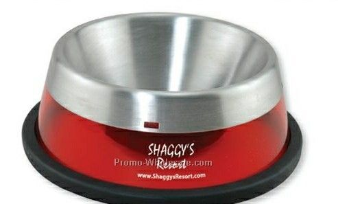 Small Stainless Steel Liner Pet Bowl