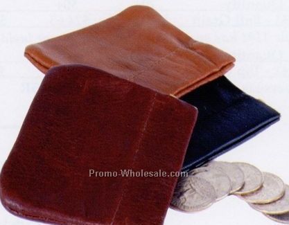 Soft Leather Spring Frame Change Purse (Lambskin)